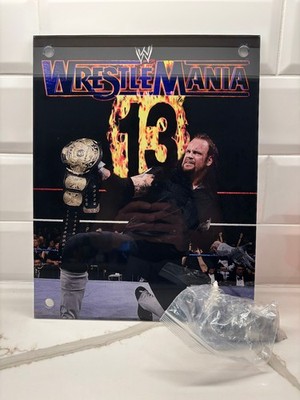 WWE Undertaker Wrestlemania 13 Plastic Pushed Out Picture
