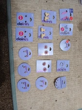 Bulk Lot Of (15) Claire's Jewelry Earrings.  MSRP $90. Great For Resale.  NWT