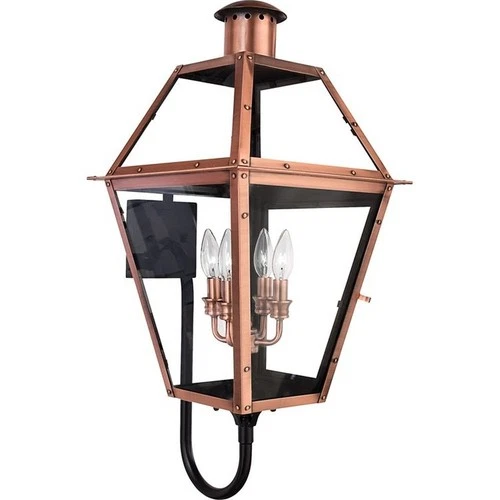 Rue De Royal - 4 Light Wall Lantern-Aged Copper Finish Outdoor Lantern Quoizel - Picture 4 of 6