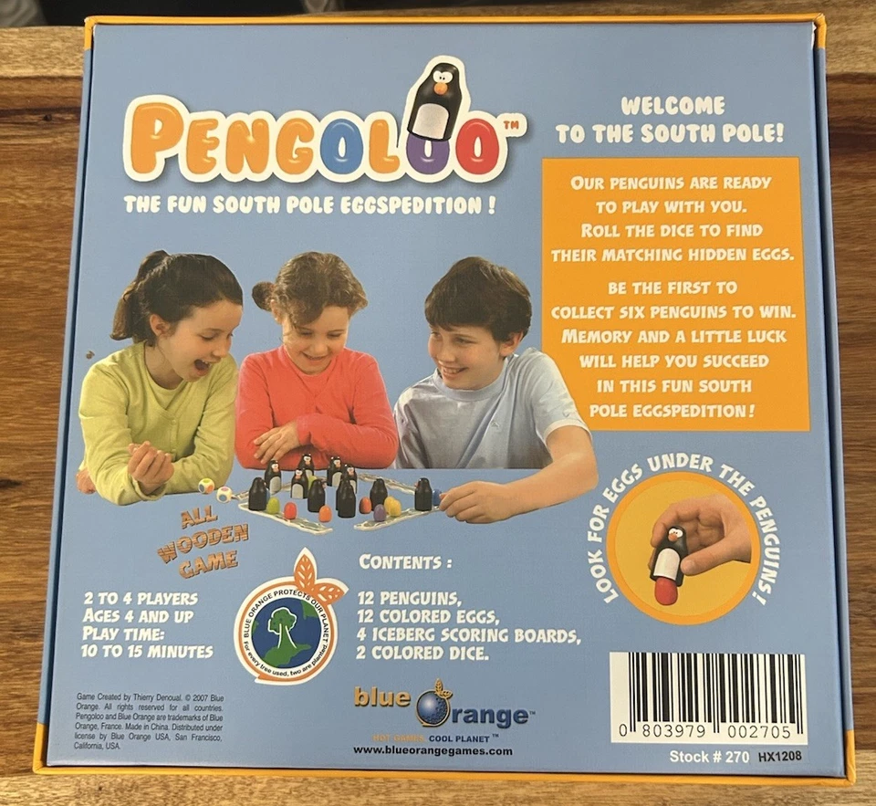 Pengoloo Penguin Memory Color Matching Game Blue Orange 2007 100% Complete - Image 2 of 3