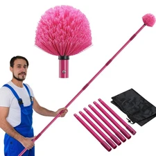 Dusters for Cleaning, Cobweb Duster with Extension Pole, Medium Stiff PET Bri...