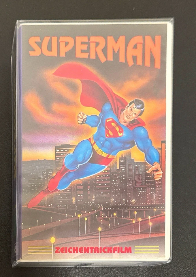 Superman Zeichentrickfilm FSK12 30Min. Sammler Rar DC-Comics UV-Hülle VHS - Bild 4 von 4