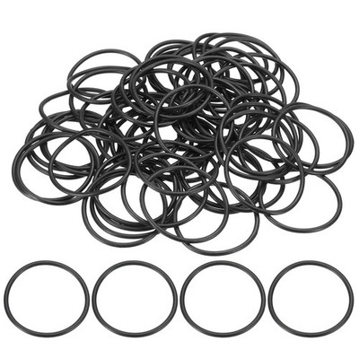 60pcs Nitrile Rubber O-Rings 1-3/8'' x 1-1/2'' x 1/16'' NBR Sealing Gasket Black