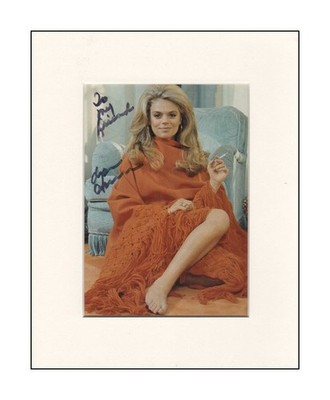 Dyan Cannon Archie Cary Grant original signed 10x8'' montiert Autogramm Foto COA