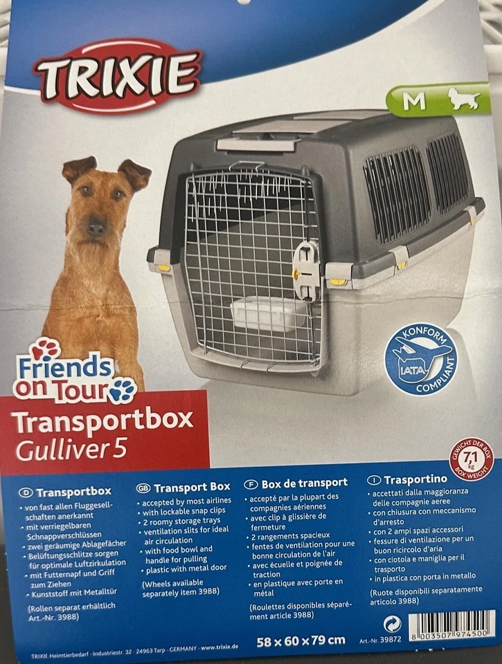 Hunde/Tier Transportbox Gulliver 5 Größe M von Trixie - Bild 2 von 4
