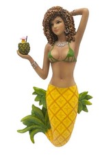 Pina Mermaid Pineapple Yellow Christmas Holiday Ornament December Diamonds