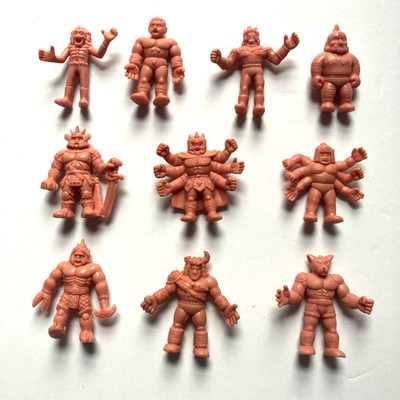 M.U.S.C.L.E. MEN FIGURES Kinnikuman 1980 s Mattel LOT of 10 Figures Flesh Pink