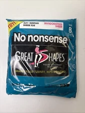 No Nonsense Great Shapes Pantyhose Size B Medium to Tall A21 Suntan Sheer Toe