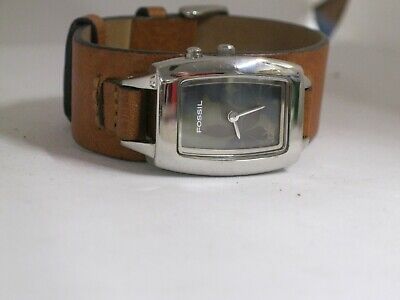FOSSIL WOMEN'S BIG Tic Watch Animated Flowers Brown Leather FOSSIL WOMEN'S BIG Tic Watch Animated Flowers Brown Leather