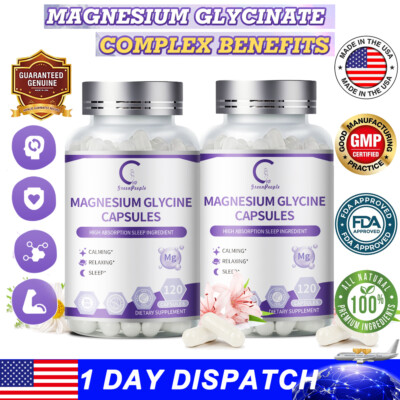 Magnesium Complex, Natural Anti Anxiety & Stress Relief Supplement 