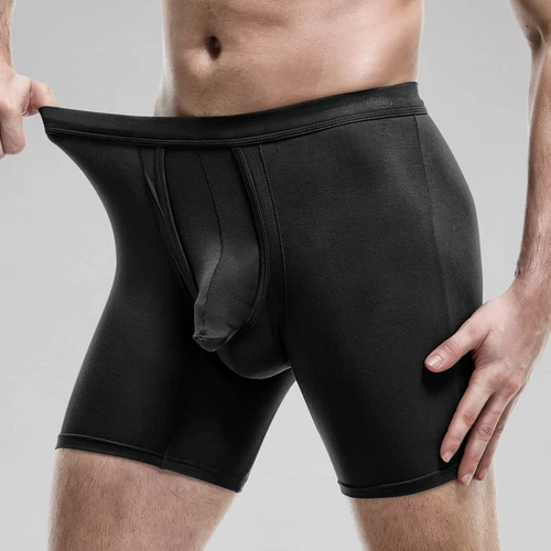 Herren Unterwäsche Dual Beutel Koffer Trennung Beutel Ausbuchtung Verbessernde Boxershorts - Bild 10 von 19