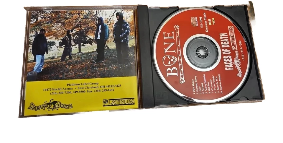 Cd Bone Enterprise Faces Of Death Hip Hop 1995 Platinum Label Group Thugs - Imagem 3 de 4