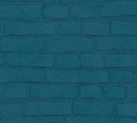 Vliestapete Neue Bude Stein-Optik Blau Schwarz Livingwalls 37414-4 (3,88€/1Qm)