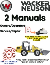 WACKER NEUSON 5095L KRAMER WHEEL LOADER OPERATORS SERVICE REPAIR MANUAL PDF USB