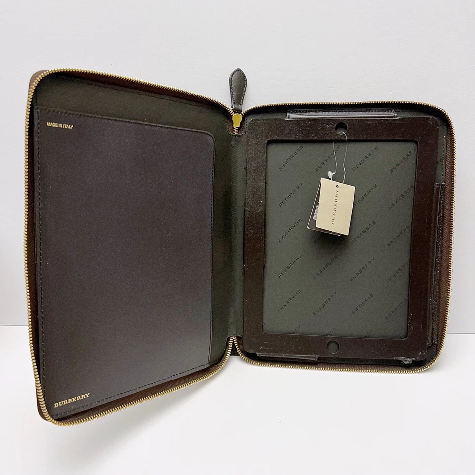 Burberry Haymarket Check Coated Logo Canvas iPad 2 Zip Cover Case - image 4 of 4