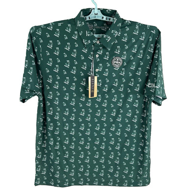 Swing Juice Collection Mens Golf Polo Shirt XL Green  Cash Press Grab'' So Texas
