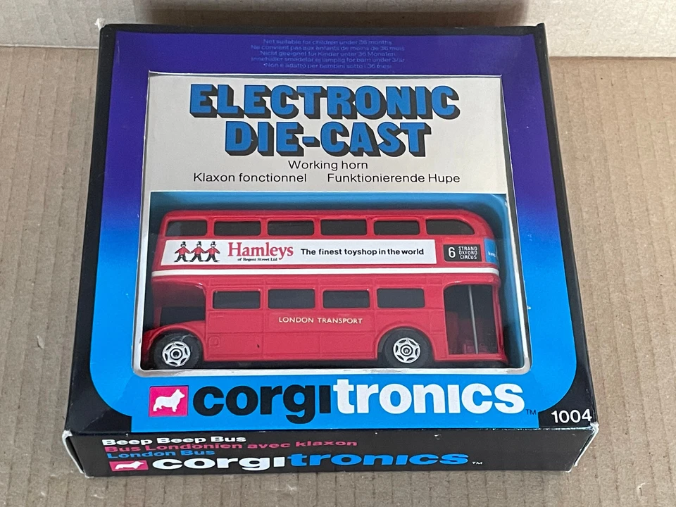 Corgi 1004 corgitronics London Routemaster Bus, 4 Varianten, in OVP - Bild 3 von 4