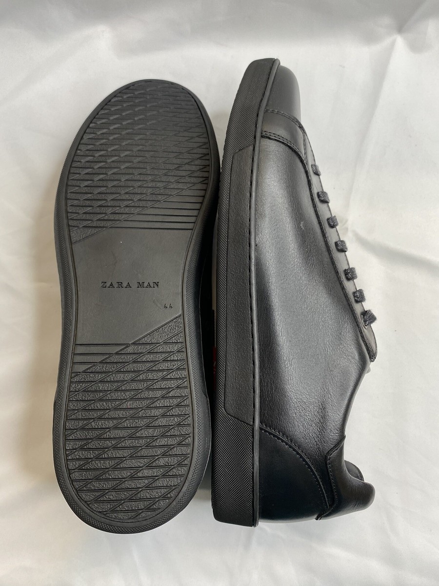 New Zara MEN black casual SNEAKERS Lace-up join life uniform New Zara MEN black casual SNEAKERS Lace-up join life uniform