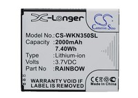 Ersatzakku - CS-WKN350SL - Wiko Rainbow / Bloom / M172 - 3,7 Volt 2000Mah Li-Ion