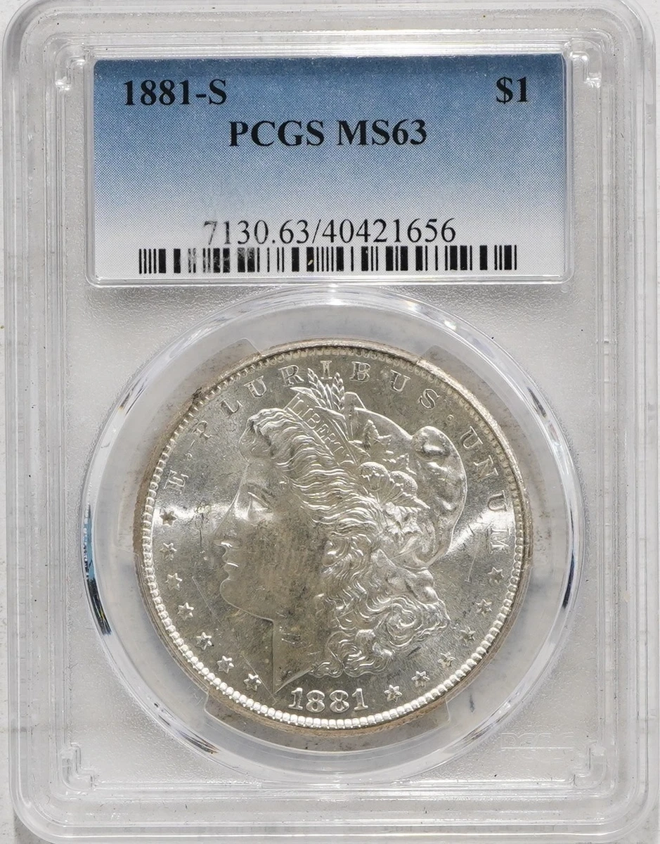 MS 63 Graded 1881 Year Morgan US Dollars (1878-1921) for sale | eBay
