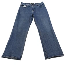 Route 66 Jeans Mens 36x30 Blue Boot Cut Denim Medium Wash Classic 5 Pocket