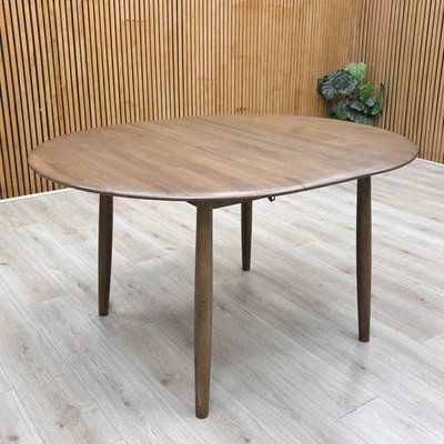 Furniture Village ‘Stockholm’ Extending Dining Table Dark Oak Round 110-140cm - image 1 of 4