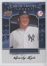 2008 Upper Deck Yankee Stadium Legacy Stadium Box Set Sparky Lyle #46 0j2