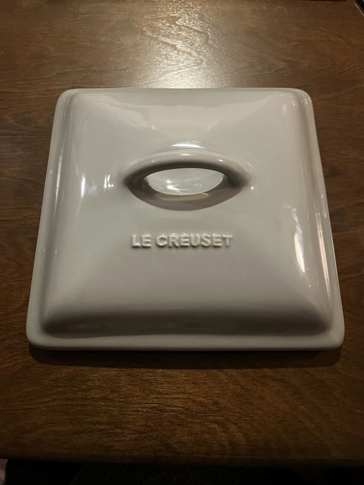Le Creuset Stoneware Shallow Square Baking Dish Replacement Lid (Lid only) Grey