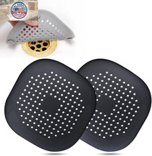 Hair Drain Catcher,Square Drain Cover for Shower Silicone Hair Stopper with Suct