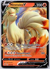 Ninetales V 026/192 (NM) - SWSH02: Rebel Clash - Ultra Rare - Pokemon TCG