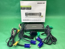 IN BOX - IOGEAR MiniView GCS1742 2-Port Dual View USB VGA KVMP Switch with Audio