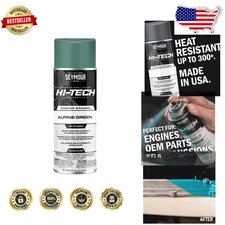 Seymour Alpine Green Gloss Spray Paint - Heat Resistant Engine Enamel 12oz