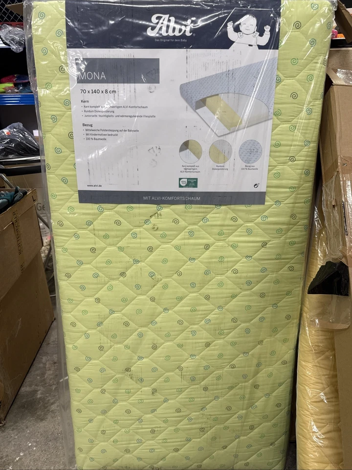 Kinderbett Matratze Mona 70x140 cm Kindermatratze Grün Alvi - Bild 2 von 4