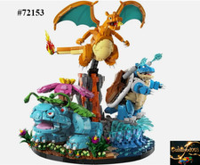 NEW 6838 PCS Charizard Blastoise Venusaur Pokemon Generic Building Block Set