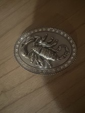 Scorpion Silver Western Belt Buckle - Italia Italy Men's