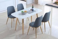 Komplett Set Esstisch + 4 StüHle Esszimmer Set Ess Gruppe Holz Tisch Tische 5Tlg