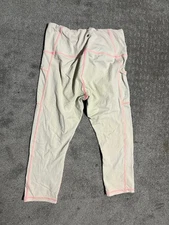 RBX Leggings Capris Cream Pull On Athletic Pants Womens L Stretch