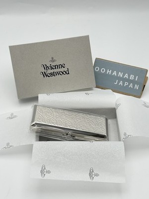 Vivienne Westwood Metal Cigarette Case Metal Slim ORB Silver New F