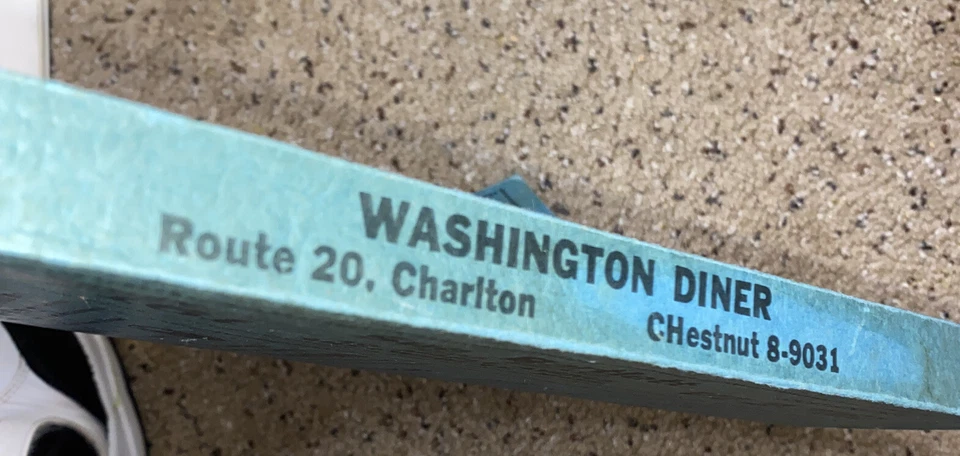 VINTAGE 1960-61 WORCESTER MA AND VICINITY PHONE BOOK From The WASHINGTON DINER - Image 2 of 4