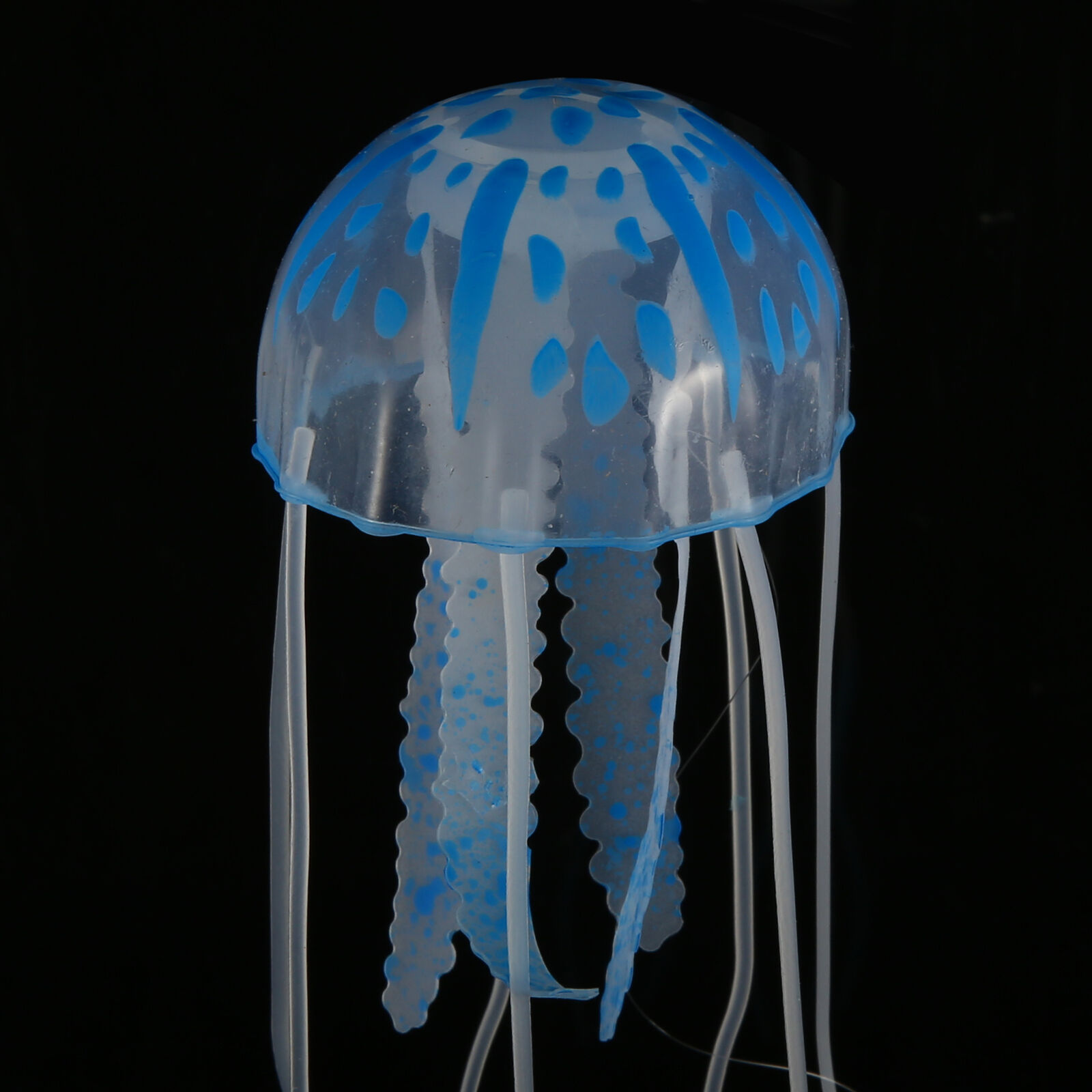 Aquarium Qualle Dekoration Ornamente Blau Ersatz Zubehör