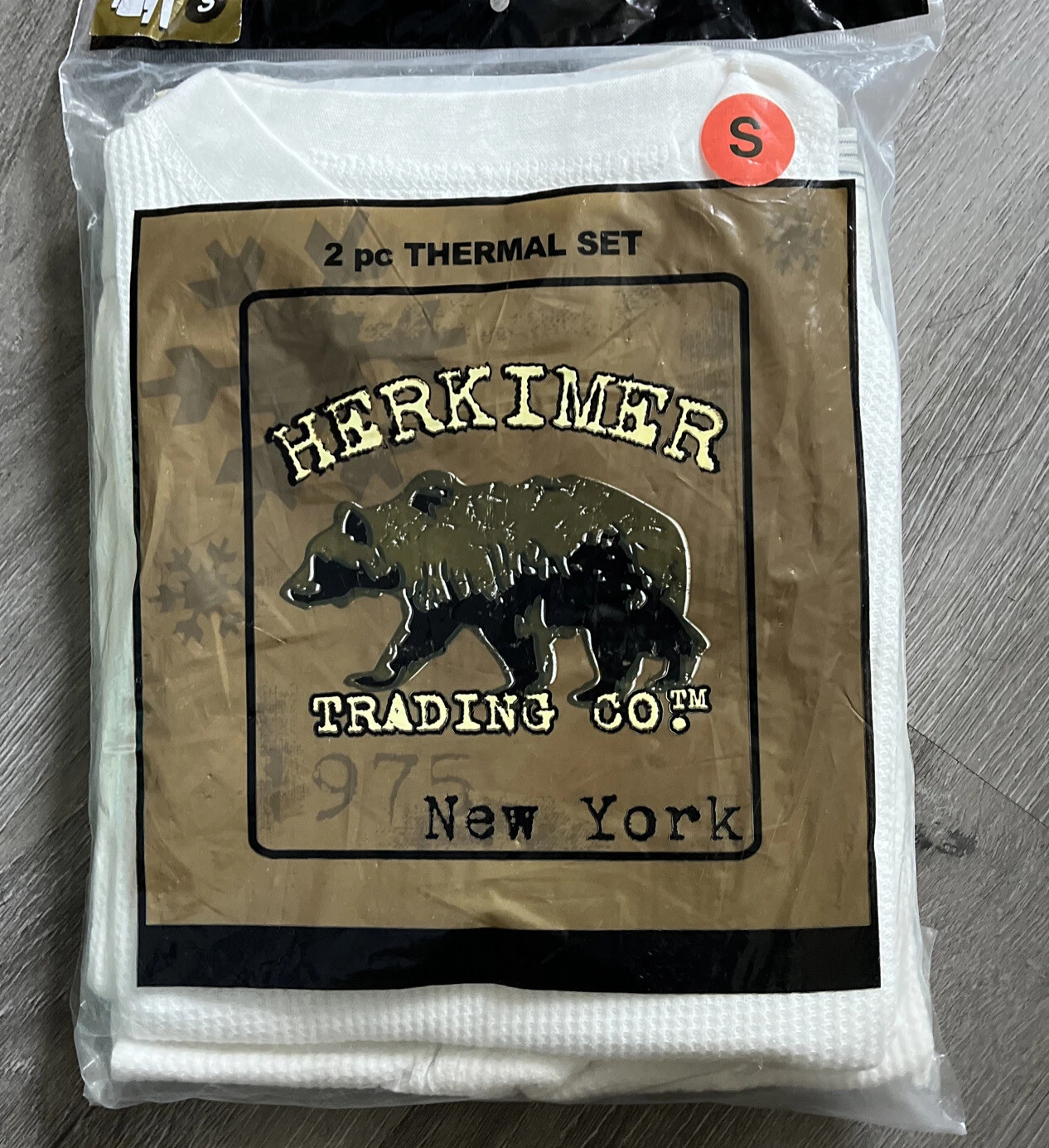 Herkimer Trading Co. Mens 2pc Thermal Underwear Set Top- Bottom size Small NWT
