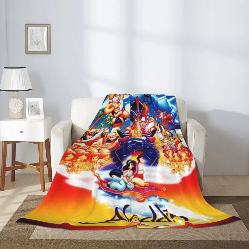 Disney Mickey Halloween Flannel Blanket Kawaii Spooky Cute Lightweight Throw