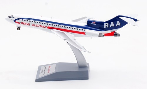 Avión fundido a presión modelo N831RV Reeve Aleutian Airways Boeing B727-22C en vuelo 1:200 - Imagen 2 de 10