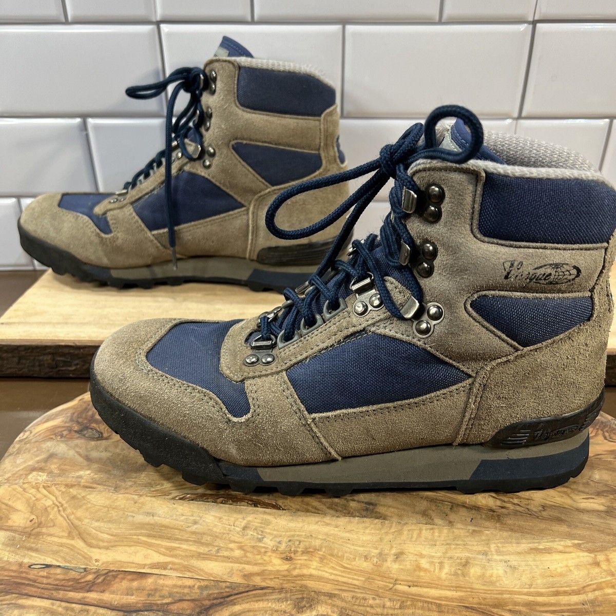 Vasque Hiking Boots Shoes Gray Blue Size 8-1/2 Men display picture 3