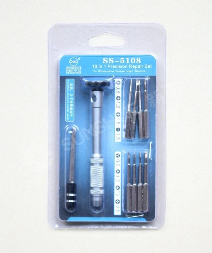 Juego de herramientas de reparación de apertura destornilladores para móvil iPhone 8 XS 7 16 15 14 12 Pro Foto 2 de 4