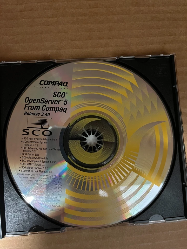 Compaq SCO OpenServer 5 From Compaq CD-ROM, Release 3.40 - Image 2 of 3