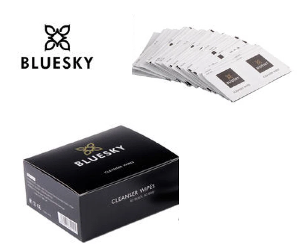 BLUESKY GEL CLEANSER WIPES UV REMOVE STICKY RESIDUE NAIL 75% ISOPROPYL ALCOHOL