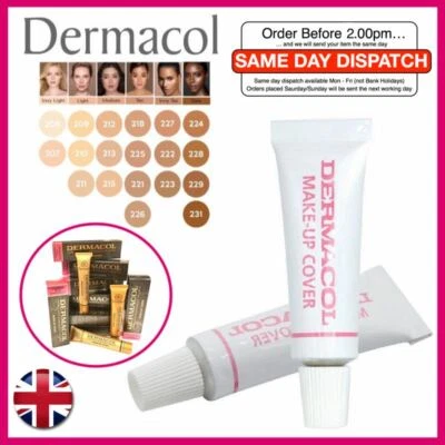 Genuine DERMACOL Make-up Cover High Covering Foundation Concealer Makeup Tester