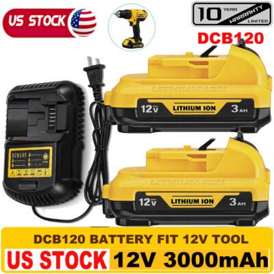 #ad For DeWalt 12V 12 Volt MAX 3.0Ah Lithium Ion for DCB120 Battery Charger replace $45.99