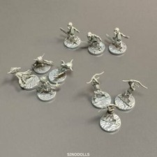 Lot 10 grey Fit Dungeons  Dragon D D Toy Marvelous Miniatures figure K16